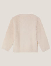 Baby Bear Fuzzy Knit Jumper, Ivory (IVORY), large