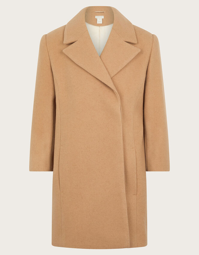 Crombie Coat, Camel (CAMEL), large