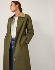 Lucy Trench Coat, Green (KHAKI), large