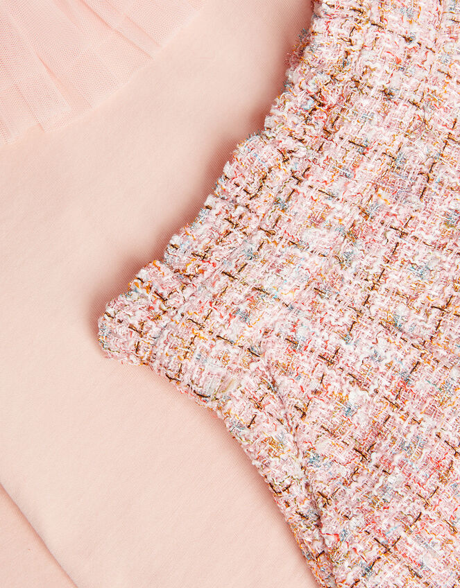 Top and Tweed Shorts Set, Pink (PINK), large