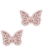 Nina Shimmer Butterfly Bag and Hair Clip Set, , large