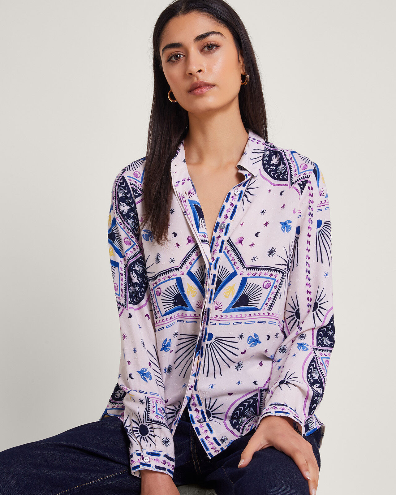 Womens shop printed shirts