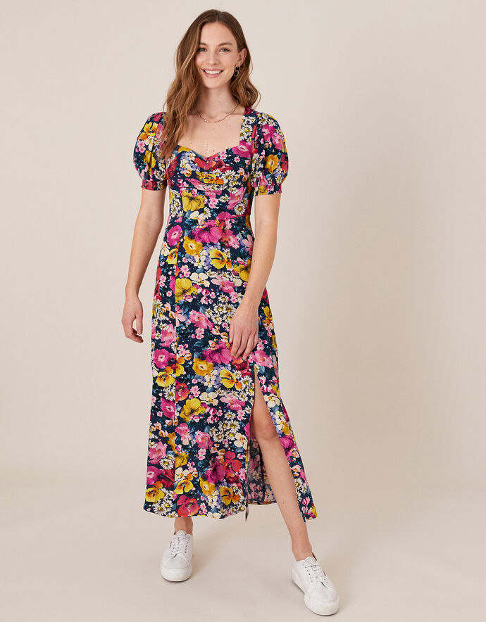 GLORIA DRESS - WOODLAND FLORAL HAZEL