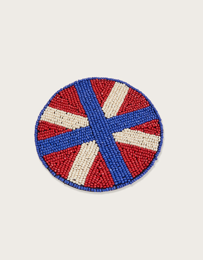 Beaded Coaster, Red (RED), large