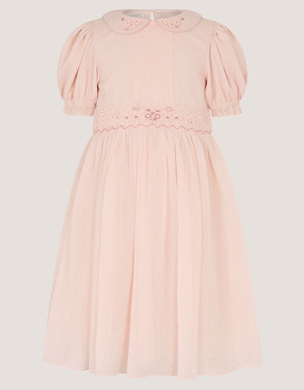 Romee Puff Sleeve Embroidered Party Dress, Pink (PALE PINK), large