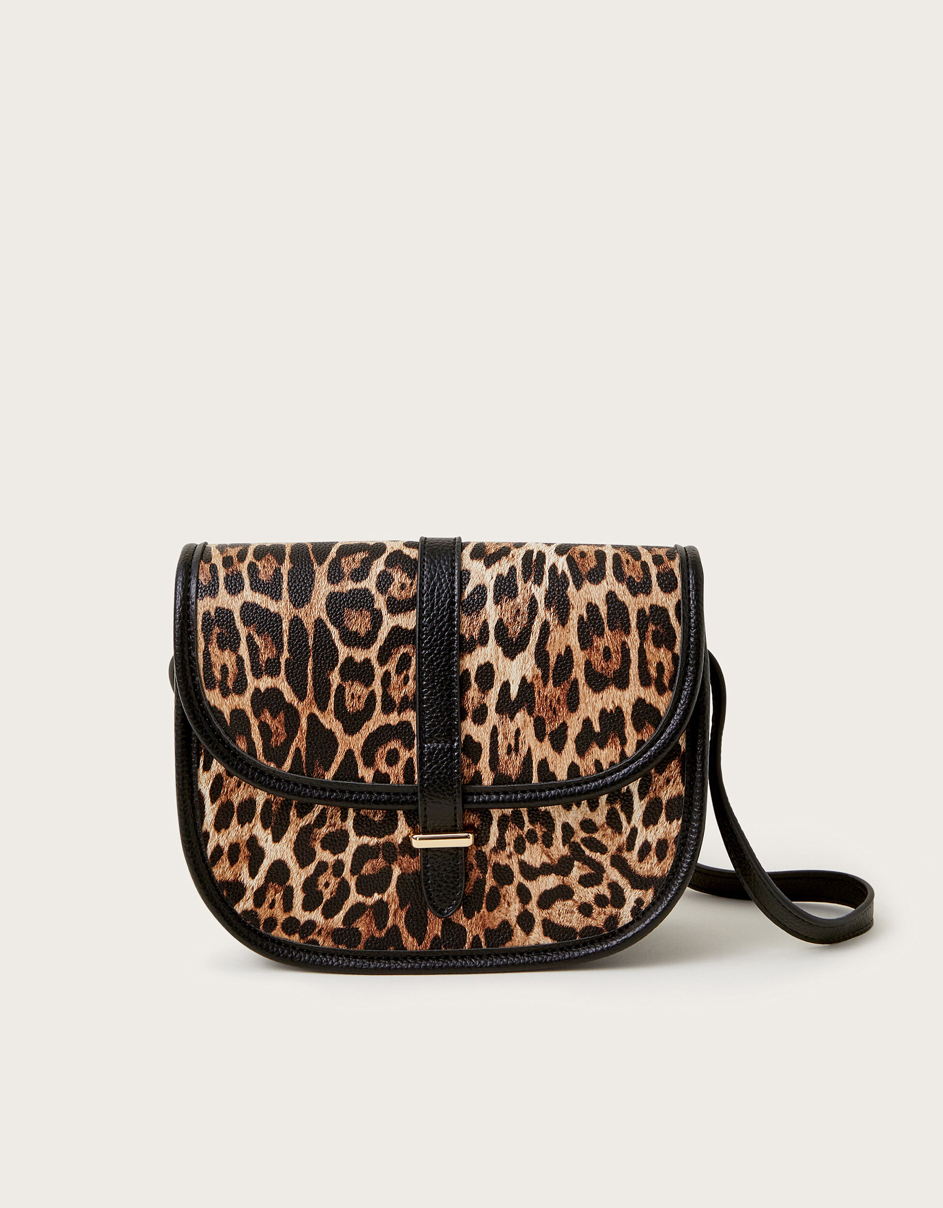 Mava Leopard Print Faux Leather Cross Body Bag Accessories Monsoon UK