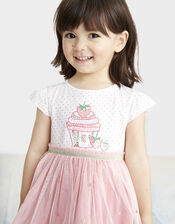 Baby Nessie Strawberry Disco Dress, Pink (PINK), large