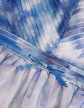 Cloud Print Glitter Maxi Dress, Blue (BLUE), large