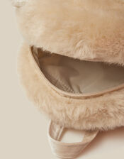 Fluffy Teddy Backpack, , large
