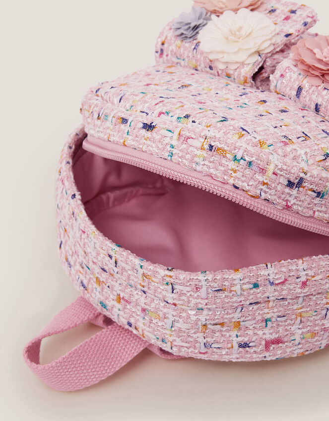 Mini Flower Boucle Backpack, , large