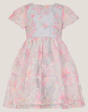 Haisley Appliqué Flower Tulle Dress, Multi (MULTI), large