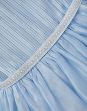 Dani Beaded Belt Party Dress, Blue (BLUE), large