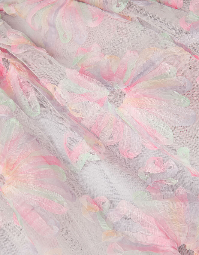 Haisley Appliqu&eacute; Flower Tulle Dress, Multi (MULTI), large