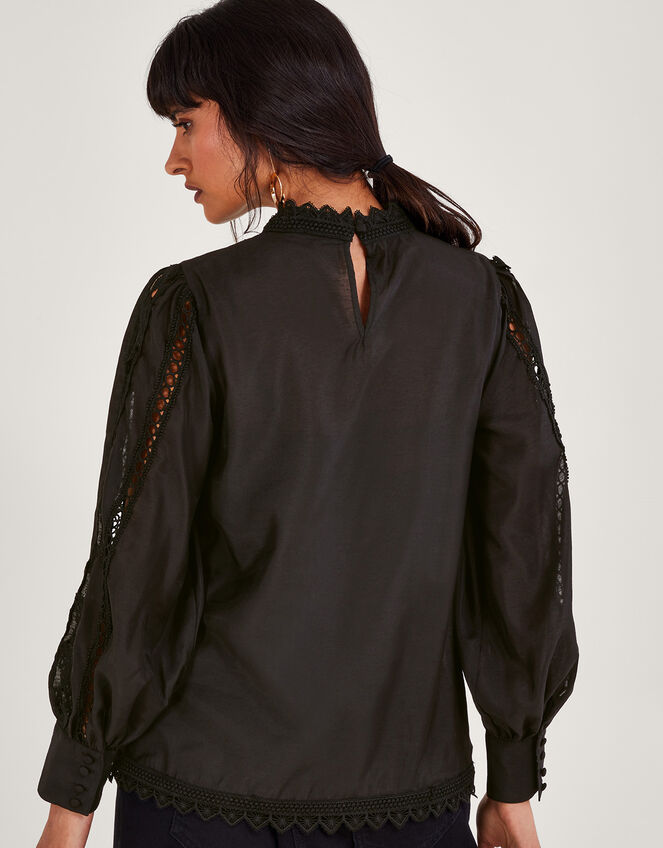 Lola Business Blouse in Black