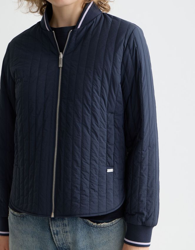 Scotch & Soda Reversible Quilted Bomber Jacket, Blue (NAVY), large