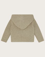 Newborn London Crochet Cardigan, Grey (GREY), large