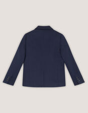 Harry Herringbone Suit Jacket, Blue (NAVY), large