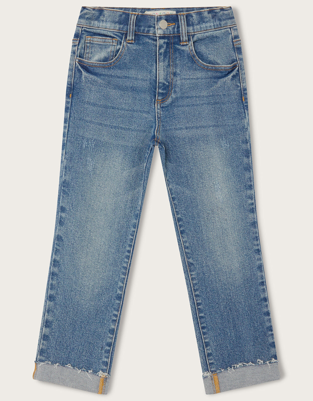Pull On Denim Jeans Blue