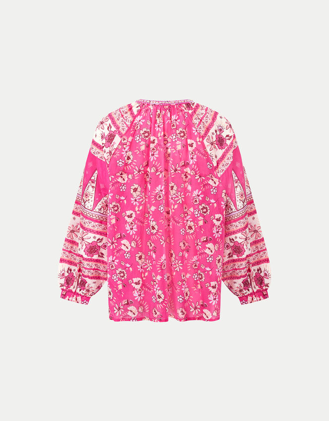 East Clementine Embroidered Floral Blouse, Pink (PINK), large