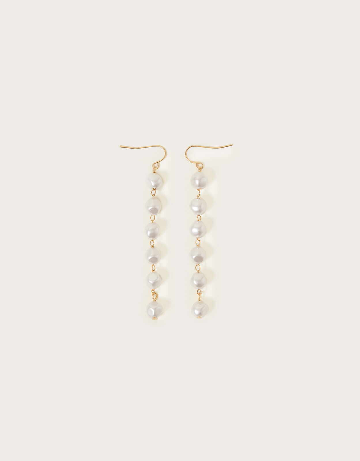 Pearl Long Drop Earrings