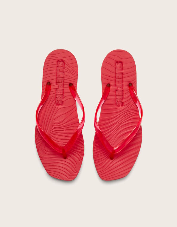 East Tapered Platform Sandal, Red (RED), large