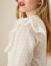 Norah Victoriana Dobby Blouse , Ivory (IVORY), large