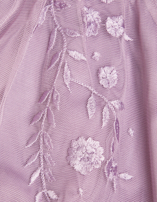 Baby Emilia Embroidered Dress, Purple (LILAC), large
