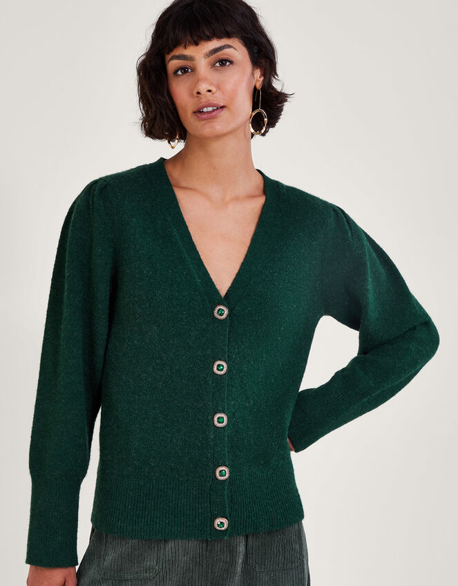 Bree Button Cardigan Green | Cardigans | Monsoon UK.