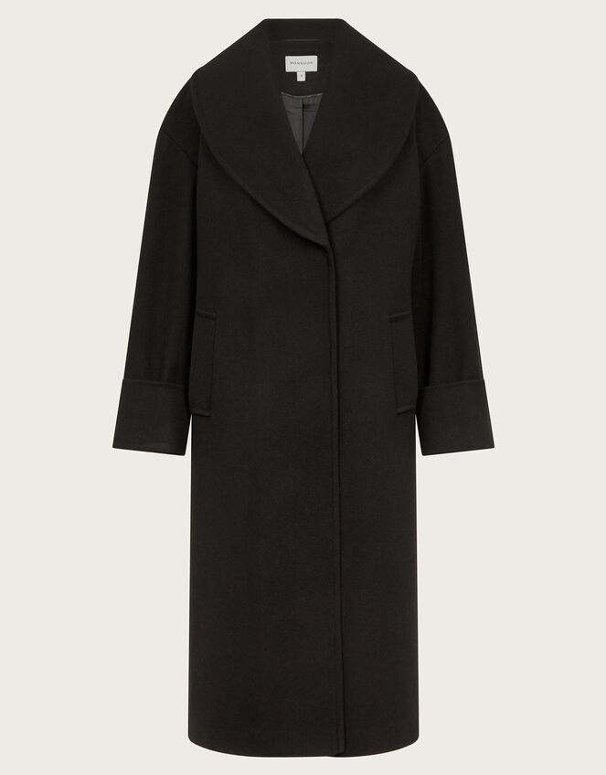 Carrie Shawl Coat, Black (BLACK), large