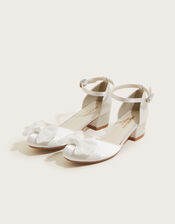 Communion Bow Two-Part Heels, White (WHITE), large