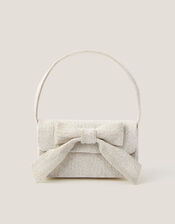 Ayla Beaded Bow Bag, , large