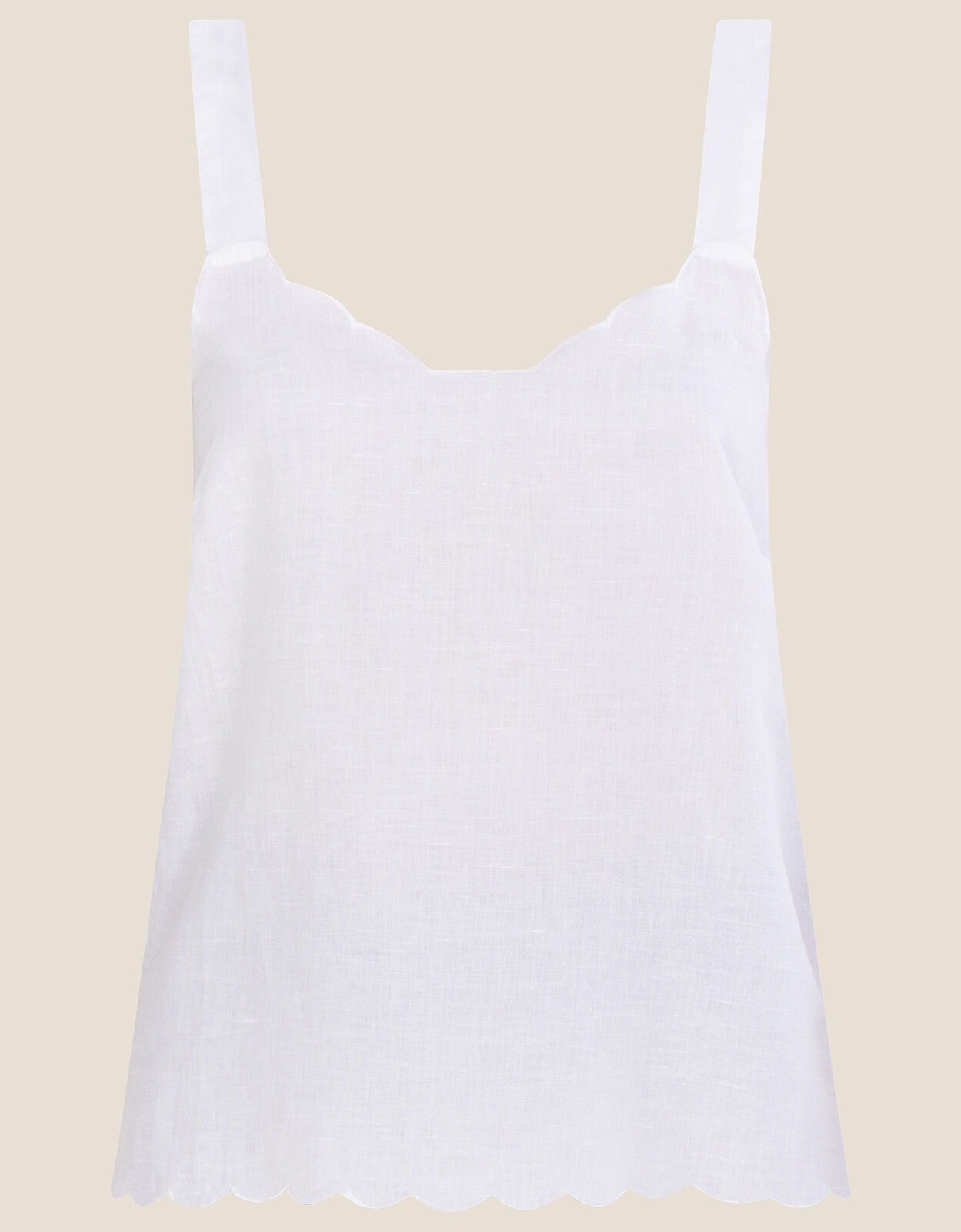 White cotton cami best sale top