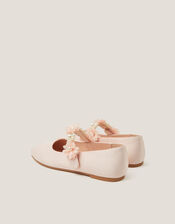 Pearl Flower Ballet Flats, Pink (PINK), large