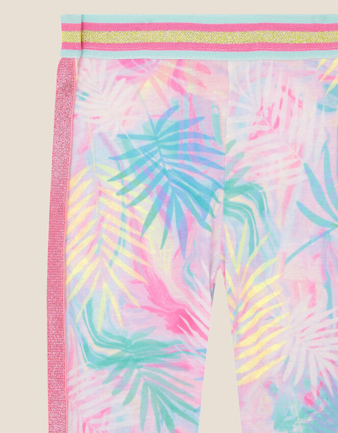 Active Palm Print Leggings , Pink (PINK), large