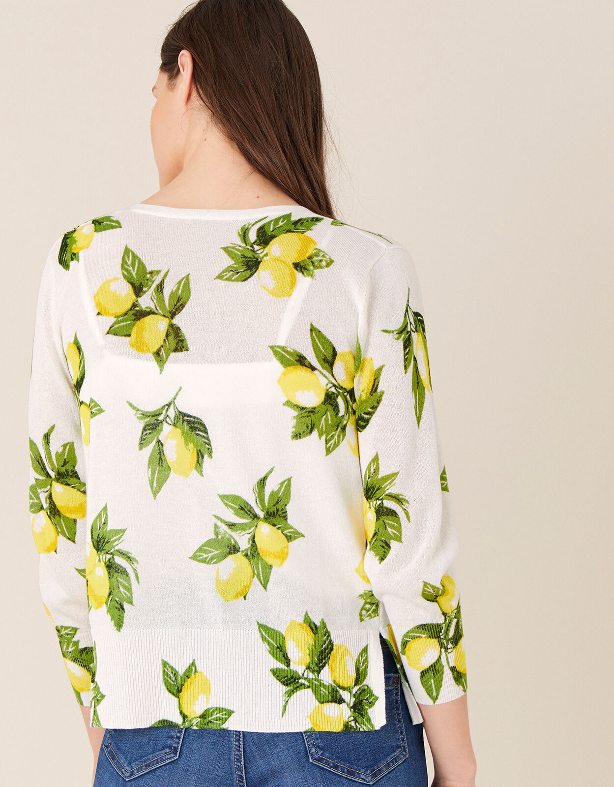 Lemon 2025 print cardigan