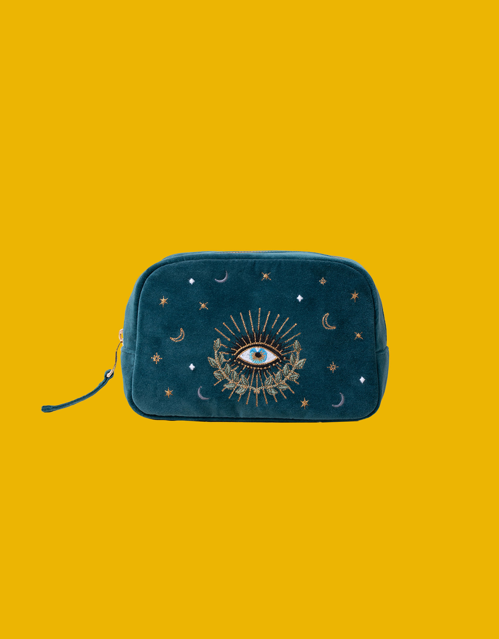 Elizabeth Scarlet Celestial Eye Velvet Make Up Bag