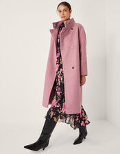 Freya Bouclé Coat, Pink (PINK), large