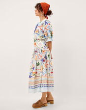 Monsoon x Charlie Taylor Printed Blouse, White (WHITE), large