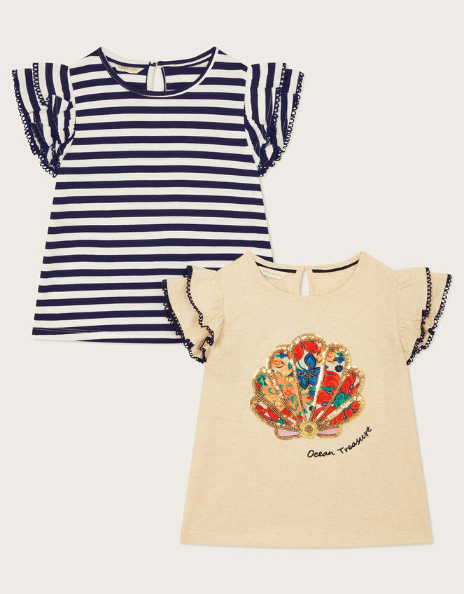 2-Pack Ocean Treasure T-Shirts, Multi (MULTI), large