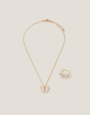 Sparkly Butterfly Jewellery Set, , large
