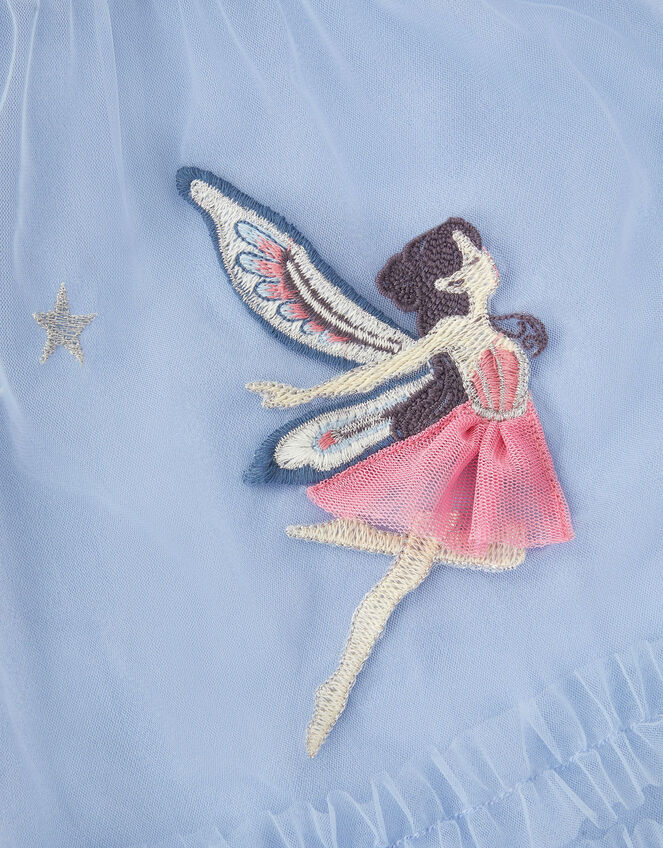 Butterfly Fairy Puff Sleeve Party Dress, Blue (BLUE), large