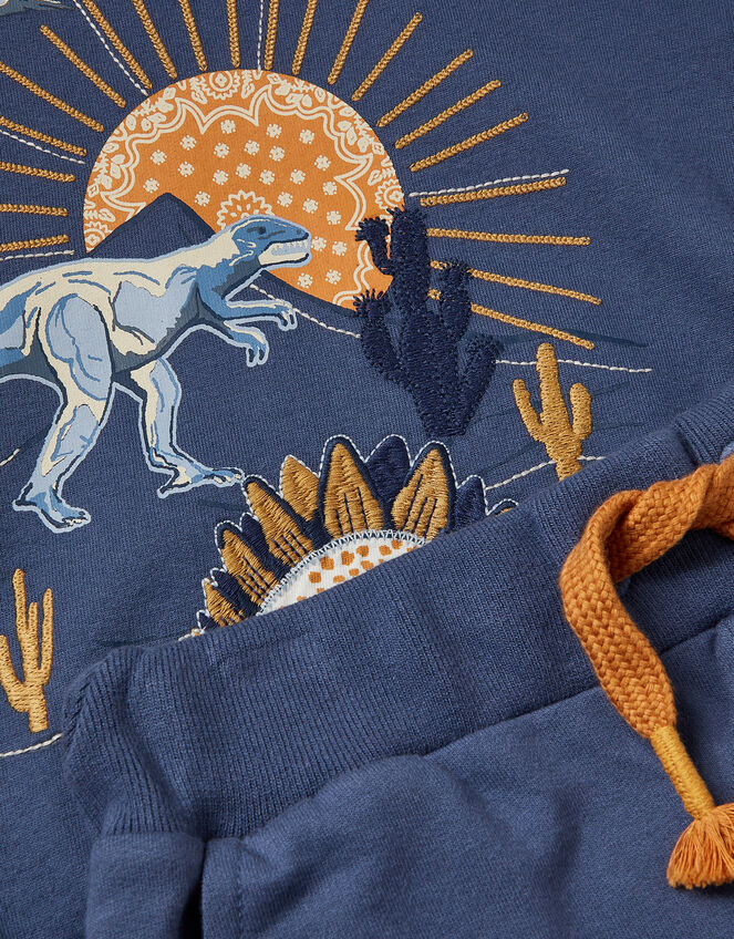 Dinosaur Sweater Set, Blue (NAVY), large