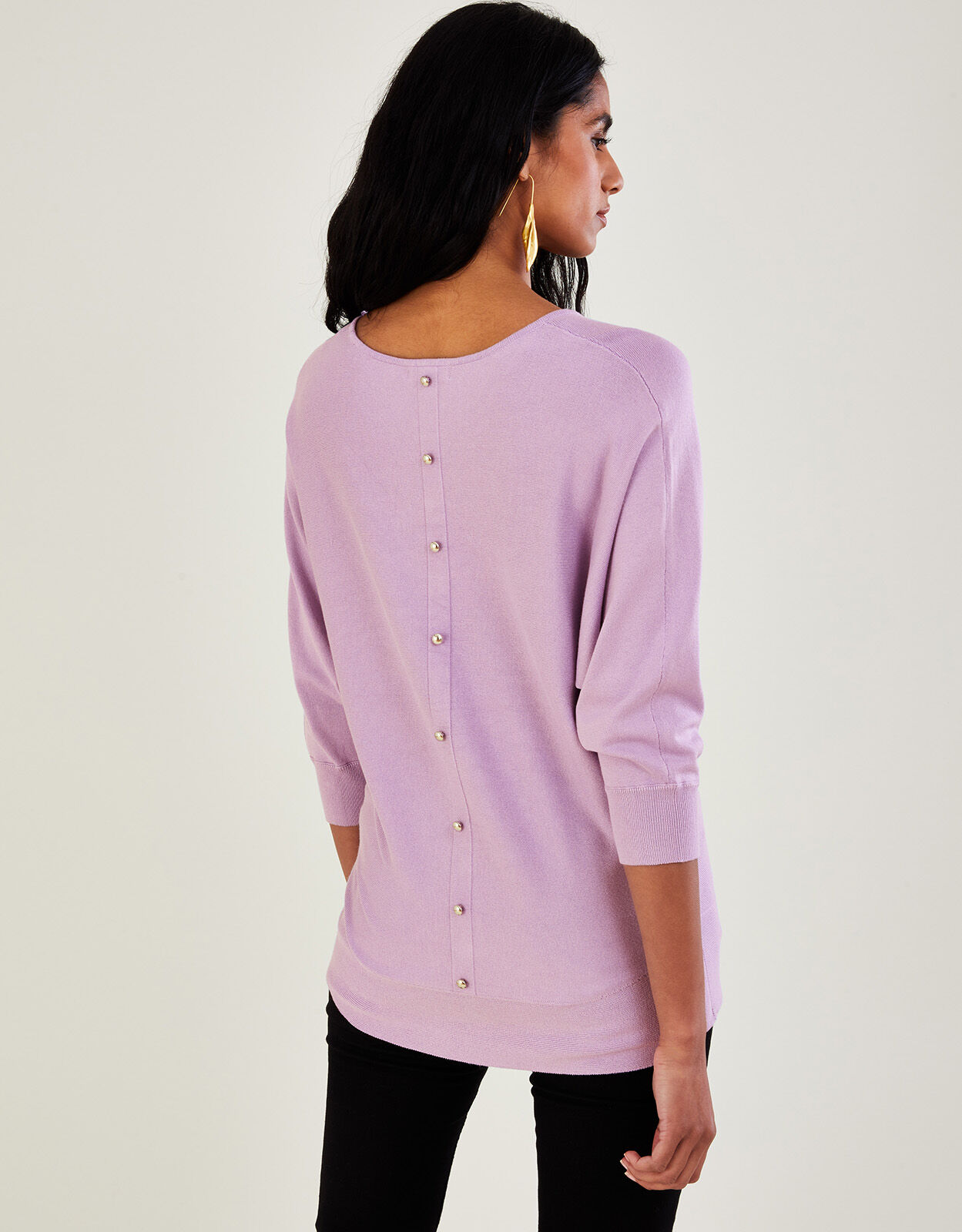 Ladies button back best sale jumpers