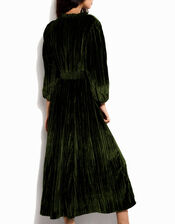 East Velvet Maxi Dress, Green (GREEN), large
