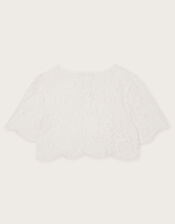 Lola Lace Bridesmaid Shrug, Ivory (IVORY), large