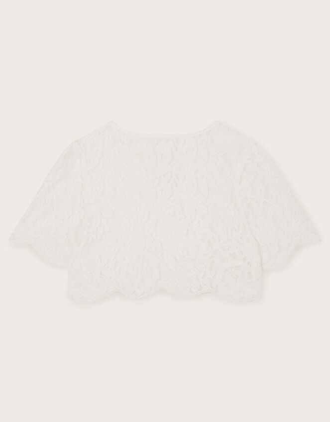 Lola Lace Bridesmaid Shrug, Ivory (IVORY), large