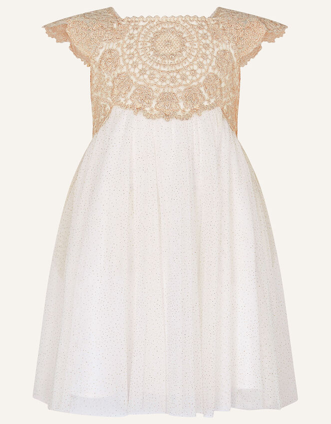 Baby Estella Dress, Gold (GOLD), large