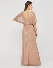 Angelina Beaded Maxi Dress, Pink (PINK), large