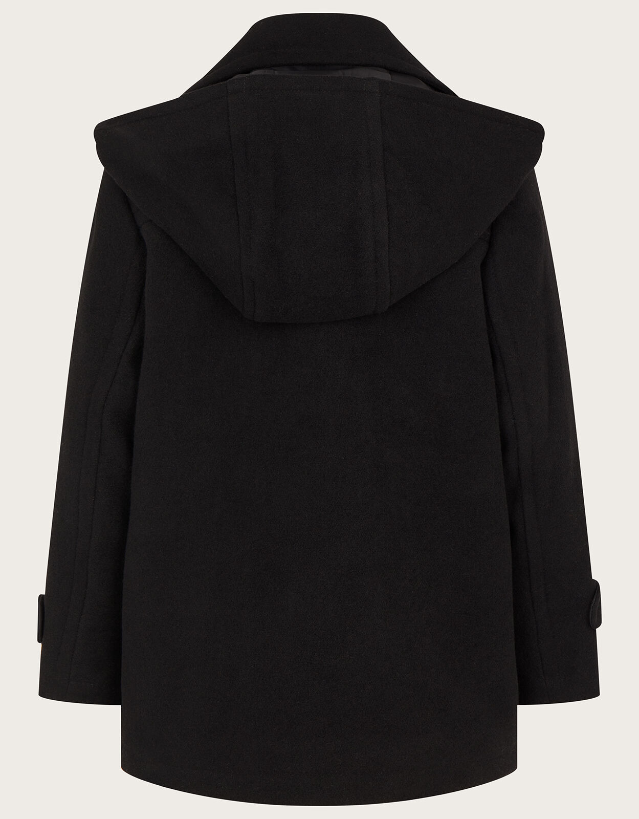 Double breasted hooded peacoat sale