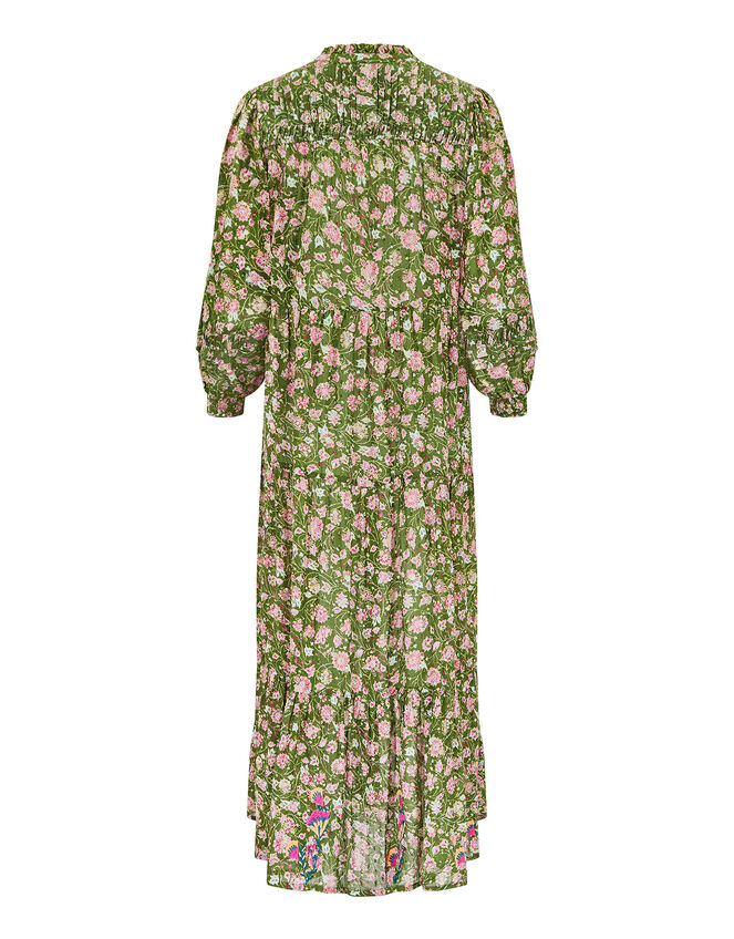 East Floral Print Maxi Dress Green